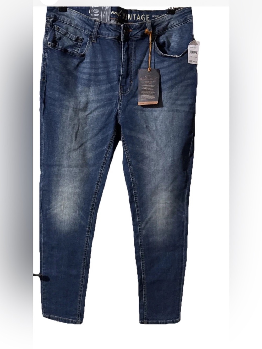 Weatherproof Stretch Skinny Fit Mens Jeans Size 36 X 30 Western Rodeo Biker NWT